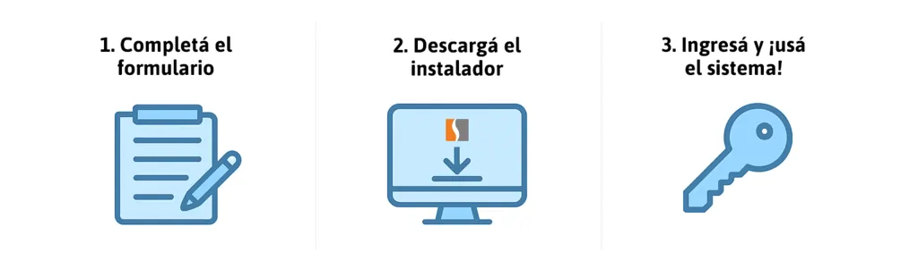 Instalá Sistar Simple en 3 pasos